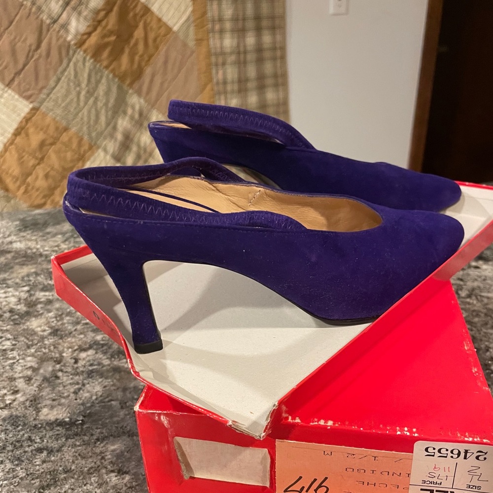 Charles Jourdan Blue heels.